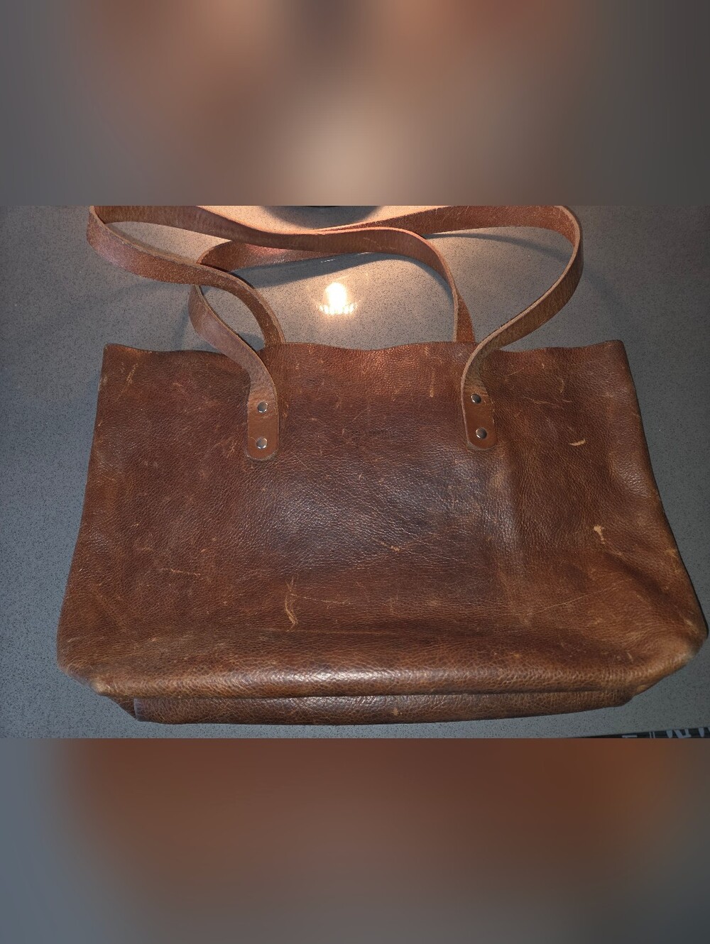 Chic Sparrow Leather Tote Unlined